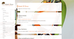 Desktop Screenshot of bookofzeus.com